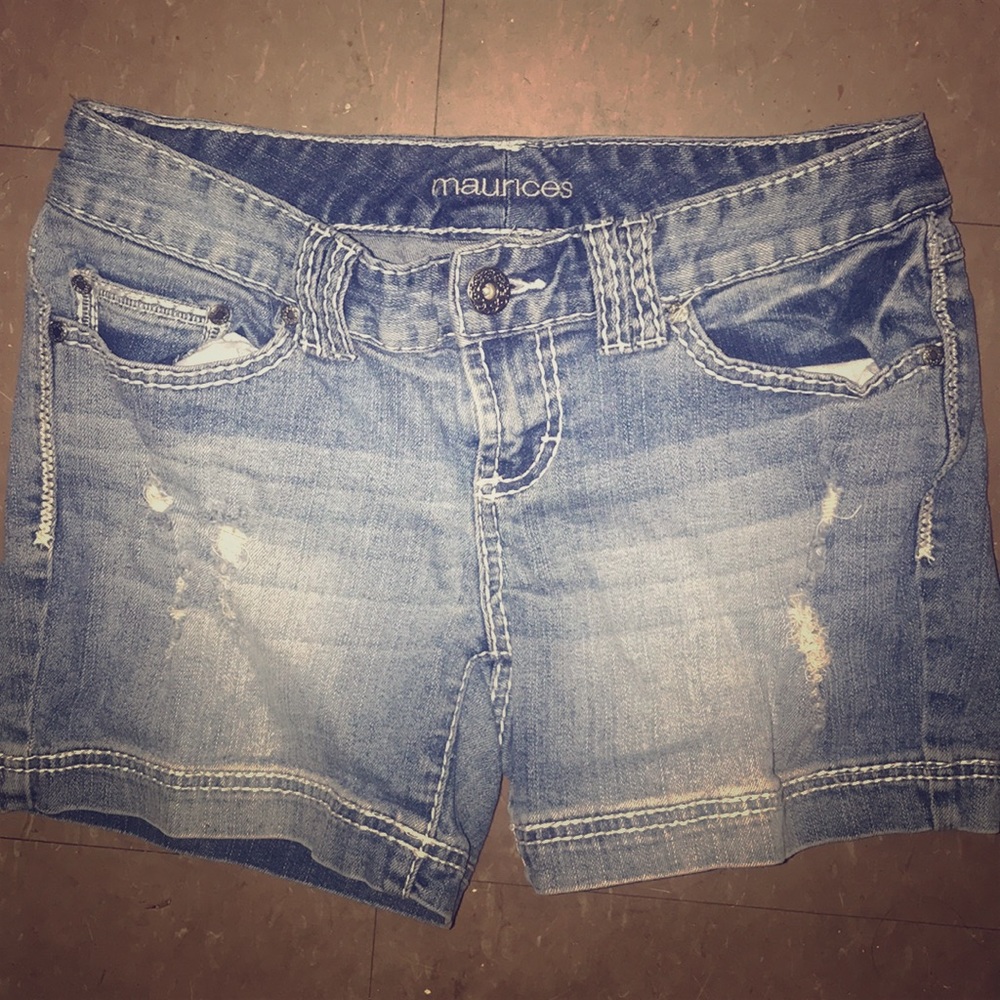 Denim shorts